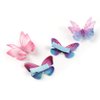 Rosette Hair Colorful Chiffon Butterfly Modelling Hair Clips- Organza Wings Ribbon Wrapped Clips Sets (6pcs/set-1)