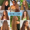 Human Braiding Hair 100g Deep Wave Bulk Human Hair for Braiding No Weft 4/27 Wet and Wavy Human Hair Braiding Hair Brazilian Virgin Curly Human Hair Extensions for Boho Braids 18 Inch 2 Bundle