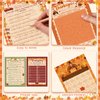 Pasimy 149 Pcs Thanksgiving Party Games 25 Players Thanksgiving Word Search Scramble Bingo Card Trivia Game for Fall Thanksgiving Family Activities Party Game Supplies
