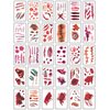 30 Pcs 3D Fake Scars Halloween Temporary Face Tattoos, Fake Woundstattoo Scary Face Wound Blood Scars Tatoos for Kids Women Men Boys Girls Adults Zombie Scar Stickers