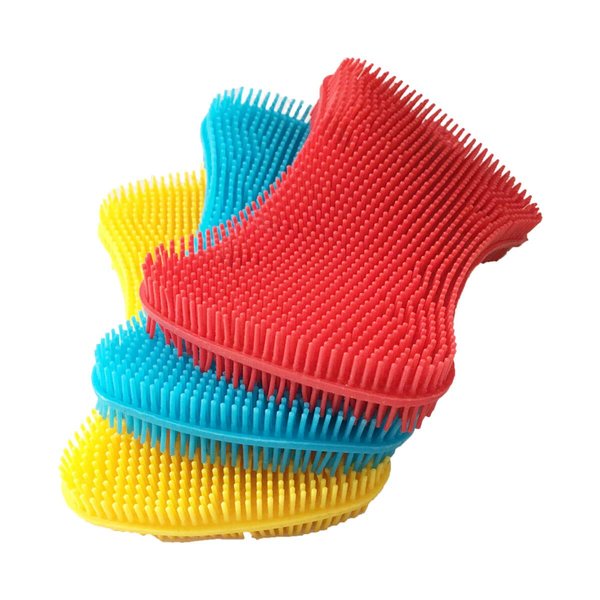 Silicone Sponge Dish Washing Kitchen Scrubber Sponges Kitchen Dish Scrubber Brush Kitchen Sponge