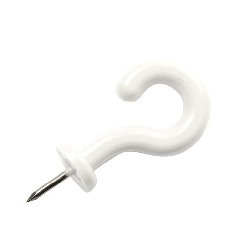 Pinhooks Value Push Pin 40-Pack Wall Hooks, White