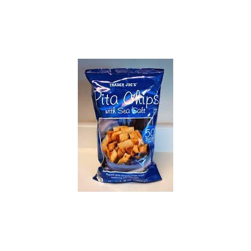 Trader Joe's Pita Chips With Sea Salt ( pack of 1)