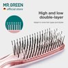 MR.GREEN Hair Brush Crystal Scalp Massage Combs Volumizing Hair Styling Fine Tooth Detangling Tool For Long Wet Dry Hair Women Gift (Pink, Small)
