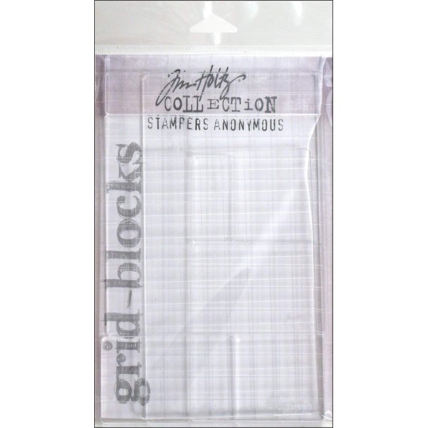 Stampers Anonymous GBXL Tim Holtz 9-Piece Acrylic Grid Block Set