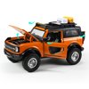 Toy Cars Ford Bronco 1:24 Diecast, Bronco Trucks Pull Back Car Toy, for Bronco Car Lovers Collection, Orange