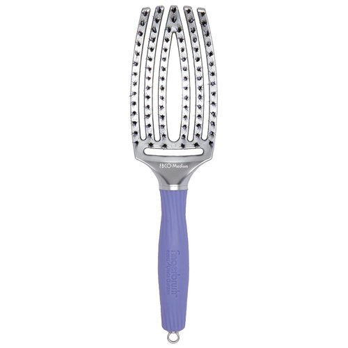 Olivia Garden FingerBrush Scalp-Hugging & Vented Combo Paddle Hair Brush (ionic & 100% boar bristles) FBCO-MD (Medium)