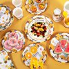 Cecnamt Construction Birthday Decorations, 170 Pcs Construction Birthday Party Supplies Including Banner, Plates, Cups, Napkins, Cutlery and Tablecloths, Serves 24