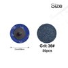 Tshya Quick Change Grinding Disc, 50 Pcs 2 inch Sanding Discs, Zirconia Coated Roll Lock Disc for Surface Prep (36 Grit)