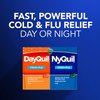 Vicks DayQuil & NyQuil Co-Pack, Cold & Flu Medicine, Powerful Multi-Symptom Daytime & Nighttime Relief for Headache, Fever, Sore Throat, Minor Aches & Pains, & Cough, 72ct