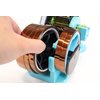 Blue Heat Tape Dispenser Sublimation - Multiple Roll Cut Heat Tape Dispenser Sublimation for Heat Transfer Tape, Semi-Automatic Tape Dispenser with Compartment Slots and 1" & 3" Double Reel Cores