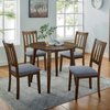 Smiry Seat Covers for Dining Room Chairs Set of 2, Stretch Jacquard Dining Chair Covers Removable Washable Slipcovers Protector, Grey