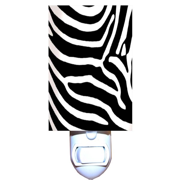 Gotham Decor Horizontal Zebra Print Decorative Night Light