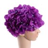 WINOMO Swim Cap Floral Petal Stylish Swimming Hat Bathing Caps for Women (Purple)