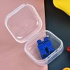 Abgream Plastic Beads Storage Containers - Mini Clear Square Box Empty Case with Lid for Earplugs, Pills, Jewelry, Hardware or Any Other Small Craft Gadgets (40 Pieces 1.37 x 1.37 x 0.7 Inches)