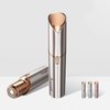 Aneagle Facial Hair Remover for Women,Painless Hair Shaver Rechargeable with LED Light, Flawless Lady Face Electric Razor,The Great Female Mustache Removal (Rose Gold)