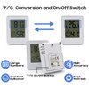 2 PCS Home Indoor Hygrometer, Mini Indoor Thermometer, Temperature and Humidity Monitor, Reptile Thermometer - Houses, Greenhouses,Baby Room,Office, Incubator