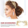 LALAFINA Bridal Hair Vine Goddess Bridal Gold Leaf Headband Greek Goddess Headband Baroque Leaf Headdress Gold Leaf headpiece for Wedding Prom Party Leaf Greek Goddess Accessories