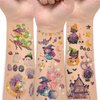 EMOME Glitter Halloween Tattoos for Kids, Halloween Party Supplies Tattoos Stickers for Boys Girls, Kids Tattoos Bulk for Halloween Party Favors Decorations