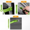 GOOACC 8PCS Auto Trim Removal Tool Kit No-Scratch Removal Tool Kit for Car Audio Dash Panel Window Molding Fastener Remover Tool Kit-Green