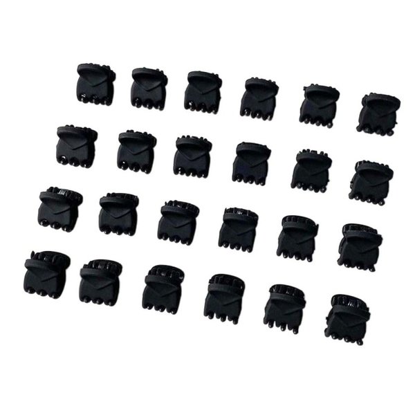 48PCS Mini Hair Claw Clips, Mini Hair Clips, Small Hair Clips, Plastic Mini Clamp Clips, Non Slip Hair Clip Clamps Hair Accessories for Girls Women