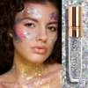 Body Glitter Rave Accessories, Face Glitter Makeup Mermaid Sequins for Eye Hair, Singer Concerts Party Festival Sparkling Chunky Glitter for Women Kids (Multi Color)