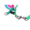 yueton Dog Pet Puppy Cat Kitty Adjustable Nylon Leash Rainbow Dog Chest Straps Chain Seven Color Traction Thoracic Dorsal Suits Dog Rope Dog's Leash Chain