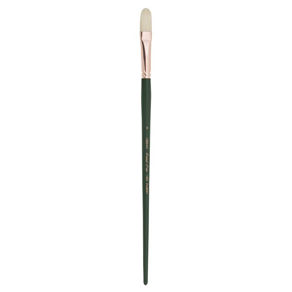 Silver Brush Limited 1003 Grand Prix Filbert Brush for Oil Paintings, Size 8, Long Handle