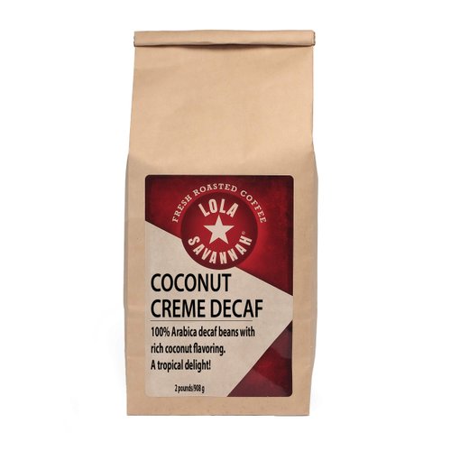 Lola Savannah Chocolate Creme Whole Bean Decaf Coffee, 2lb