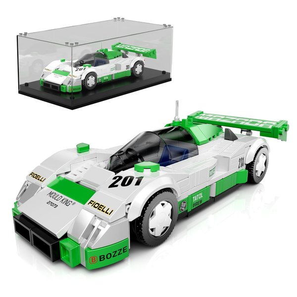 Mould King 787B Racing Car Building Kits, MOC Super Sports Car Toys Model, Vehicle Blocks Set Suitable for Boys to Build, House Decoration Gifts for Kids and Adults 27073 (325 Pcs)