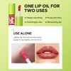 MYUANGO Lip Oil Moisturizing, Hydrating Lip Care Lip Tint, Shiny Lip Glow Vegan Plumping Lip Gloss for Dry Lips (105-PASSION)