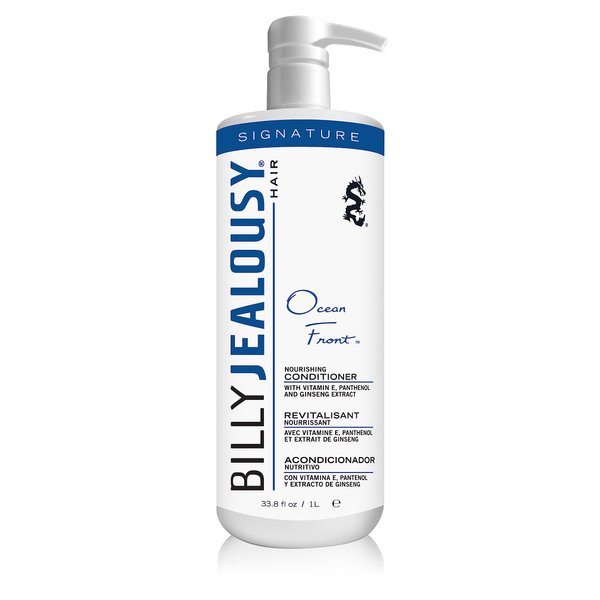 Billy Jealousy Ocean Front Conditioner for Men with Panthenol, Soybean Oil, Prevent Hair Loss, 33.8 Fl Oz