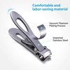 2 Pieces Oversized Thick Nail Clippers for Thick Toenails or Tough Fingernails Stainless Steel Fingernail Clipper Cutter Trimmer for Men Adults, 2 Sizes (Silver)