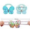 YISSION 6PCS Sparkly Butterfly Hair Ties for Girls Cute Colorful Elastics Hair Ties Soft Rubber Bands Toddler Kids Baby Hair Accessories for Girls