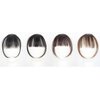 Minkissy Clip in Hair Bangs Fringe Hairpieces Human Hair Extensions for Girls Women (Black)