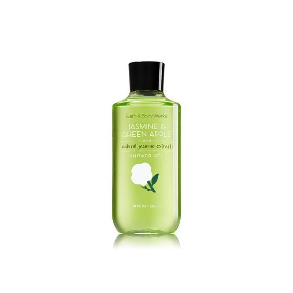 Bath and Body Works Jasmine Green Apple Shower Gel 10 Ounce Full Size