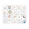 40 Sheets Cinnamoroll Temporary Tattoos Birthday Themed Party Supplies Decoration Favors Cartoon Cute Sticker for Kids Boys Home Activity Class Prizes Carnival Christmas Rewards (red)
