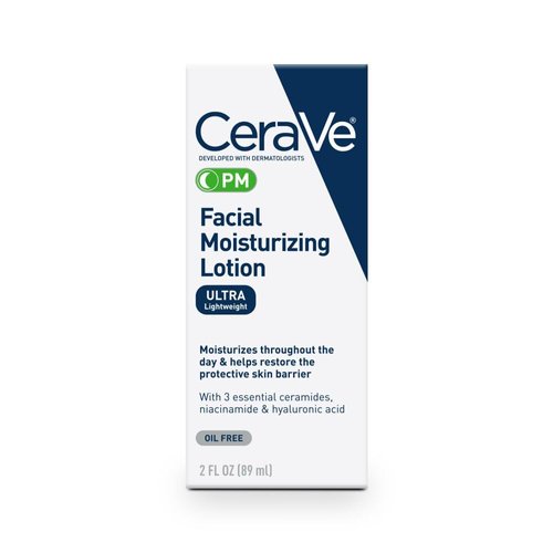 CeraVe PM Lotion, Face Moisturizer for Night Use, 2 fl oz
