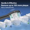 Replacement Toothbrush Heads Compatible with AquaSonic Black Series, Vibe Series, Black Series Pro,and for Duo Series Pro Electric Toothbrush Black, Pack of 5