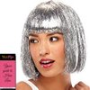 Jon Renau | Easihair Tinsel Town Color Metallic Pink - Illusions Costume Wig 9'' Chin Length Bob Nightclub Celebration Blunt Bangs Party Synthetic Fancy Dress 3.6 oz Bundle MaxWigs Hairloss Booklet