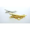 Small silver gold metal viking celtic alligator hair clip for fine thin hair (Primary color: Silver, Clip quantity: 2 Clips)