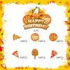 25pcs Pizza 4th Birthday Party Supplies, Pizza Night Cupcake Food Picks Decorations, Pizza Theme Happy Birthday Cupcake Toppers Baby Shower Kids Decoration (4th)