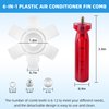 AMI PARTS 5 PCS Air Conditioner Fin Cleaner Set Include 3 Different Air Conditioner Condenser Fin Comb and 2 Different Condenser Fin Comb Brush