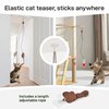 Potaroma Hanging Cat Mice Toys 3 Pcs with Squeaky Sound, Interactive Cat Teaser Retractable, Cat Toys Indoor Kitten Play Chase Exercise, Mental Physical Stimulation
