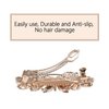 Lawie 4 Pack Luxury Butterfly Jeweled Crystal Rhinestone Glitter Sparkly Metal Hair Barrettes Snap Clips Hairpins Hairgrip Thin Thick Bun Twist Holder Hair Accessories for Women Girl