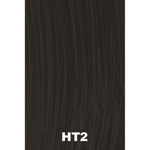 Natural Tone Hair Wrap - Christie Brinkley 6" Overall Length Heat Friendly Textured Hairpiece Fun Bun Chignon (HT2 Almost Black)