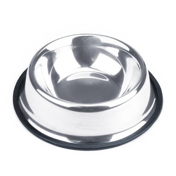 Weebo Stainless Steel Water & Food Bowl for Dogs and Cats | No-Tip No-Slip |Dishwasher Safe |4 Ounce Classic Stainless Steel