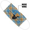 Popfunk Harry Potter Ravenclaw Plaid Logo 1-Ply Reusable Face Mask Covering with Adjustable Nose Wire, Unisex