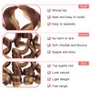 Xtrend 18 Inch Pre Stretched Loose Wave Braiding Hair 8 Packs French Curly Braiding Hair For Box Braids Bouncy Crochet Spanish Curly Ombre Brown Synthetic Hair Extensions For Women（18 Inch,27M33#）