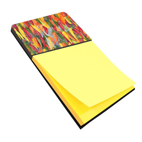 Caroline's Treasures Hot Peppers Refillable Sticky Note Holder or Postit Note Dispenser, 3.25 by 5.5", Multicolor